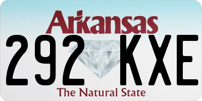 AR license plate 292KXE