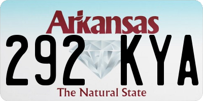 AR license plate 292KYA