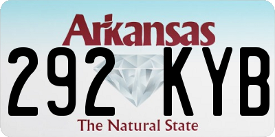 AR license plate 292KYB