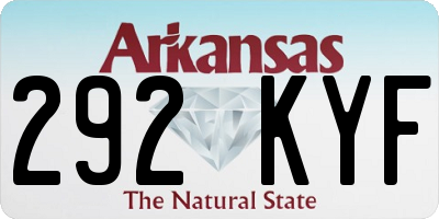 AR license plate 292KYF