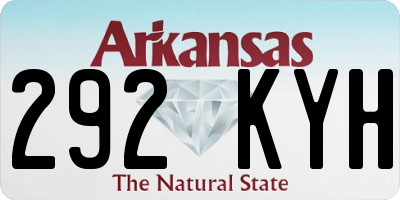 AR license plate 292KYH