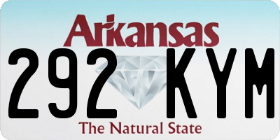 AR license plate 292KYM