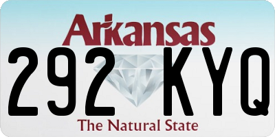 AR license plate 292KYQ
