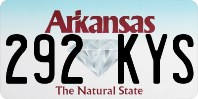 AR license plate 292KYS