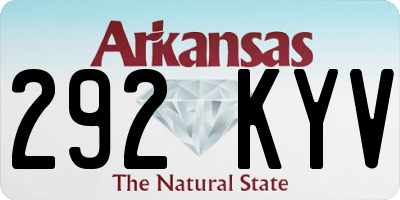 AR license plate 292KYV