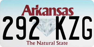 AR license plate 292KZG