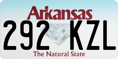 AR license plate 292KZL