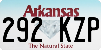 AR license plate 292KZP