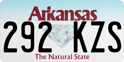 AR license plate 292KZS
