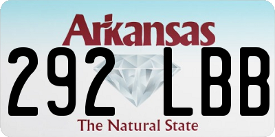 AR license plate 292LBB