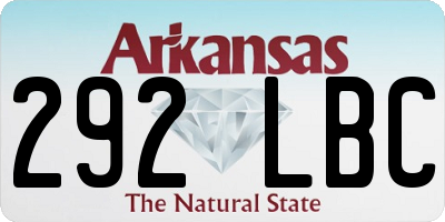 AR license plate 292LBC