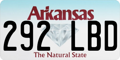 AR license plate 292LBD