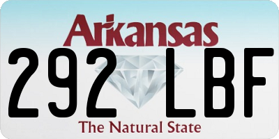 AR license plate 292LBF