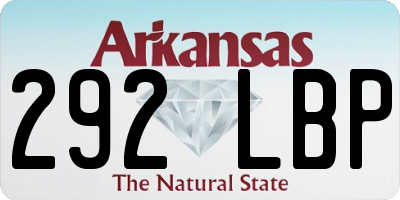 AR license plate 292LBP