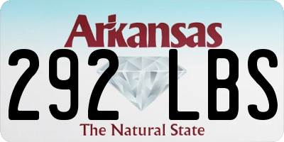 AR license plate 292LBS