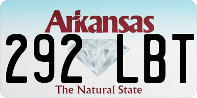 AR license plate 292LBT