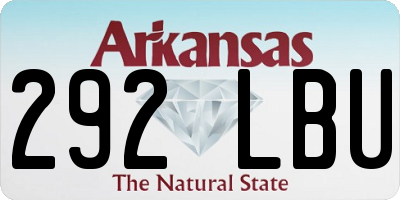AR license plate 292LBU