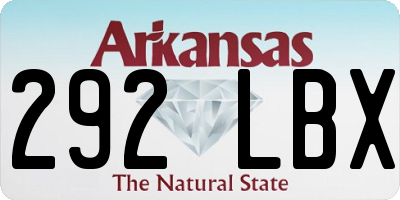 AR license plate 292LBX