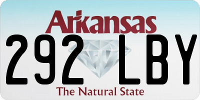 AR license plate 292LBY