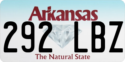 AR license plate 292LBZ