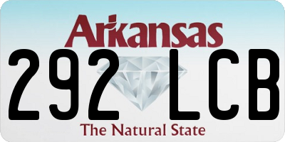 AR license plate 292LCB