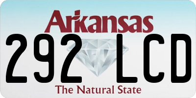 AR license plate 292LCD