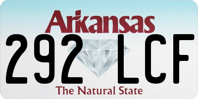 AR license plate 292LCF