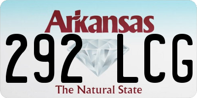 AR license plate 292LCG