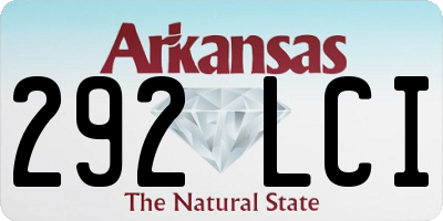 AR license plate 292LCI