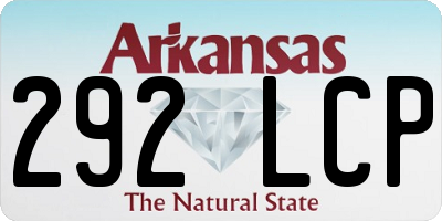 AR license plate 292LCP