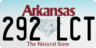 AR license plate 292LCT