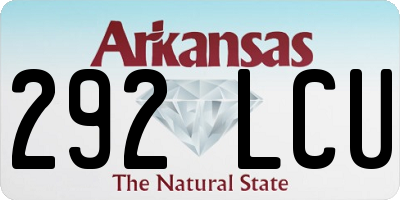 AR license plate 292LCU