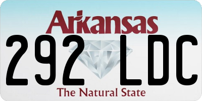AR license plate 292LDC