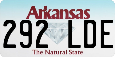 AR license plate 292LDE