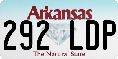 AR license plate 292LDP