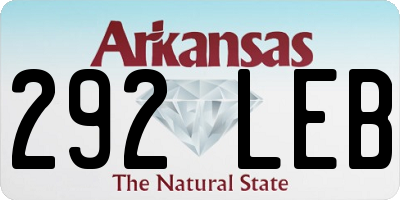 AR license plate 292LEB