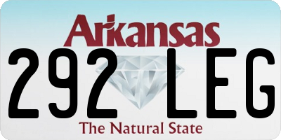 AR license plate 292LEG