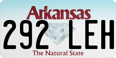 AR license plate 292LEH