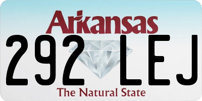AR license plate 292LEJ