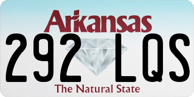 AR license plate 292LQS