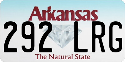 AR license plate 292LRG