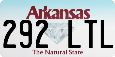 AR license plate 292LTL