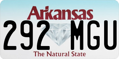 AR license plate 292MGU