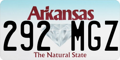AR license plate 292MGZ