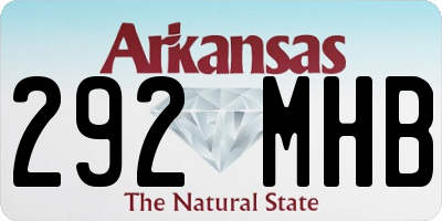 AR license plate 292MHB