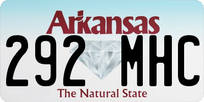 AR license plate 292MHC