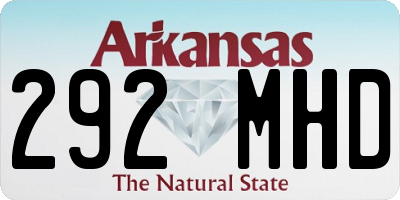 AR license plate 292MHD