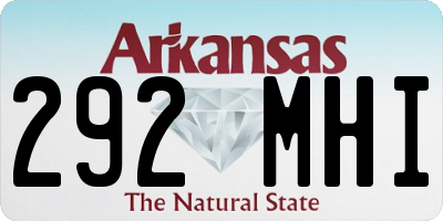 AR license plate 292MHI