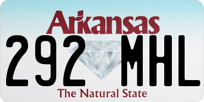 AR license plate 292MHL