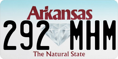 AR license plate 292MHM